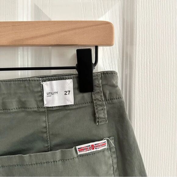 Hudson Women’s Utility Short Green Size 27 - Picture 5 of 10